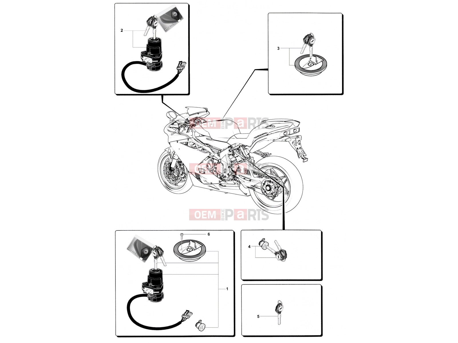 MV Agusta 2012 F4 RR Locks