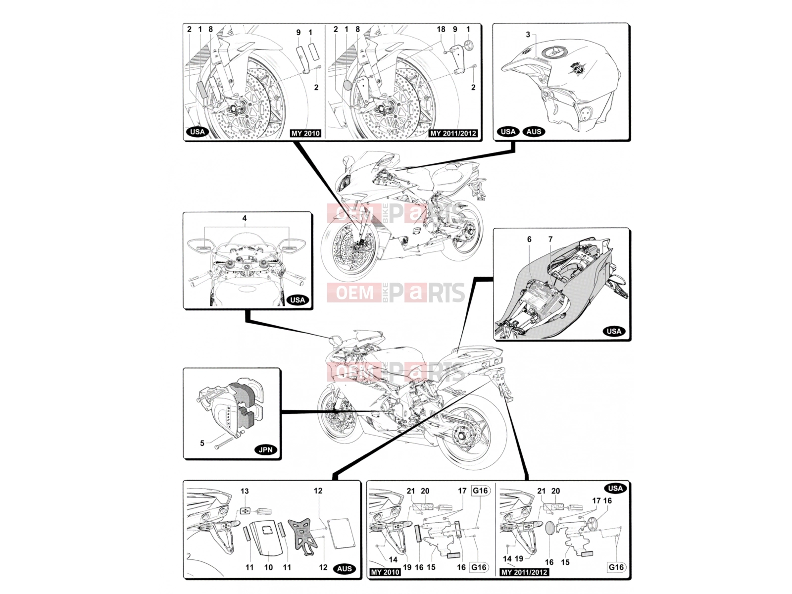 MV Agusta 2012 F4 RR Foreign Countries Versions