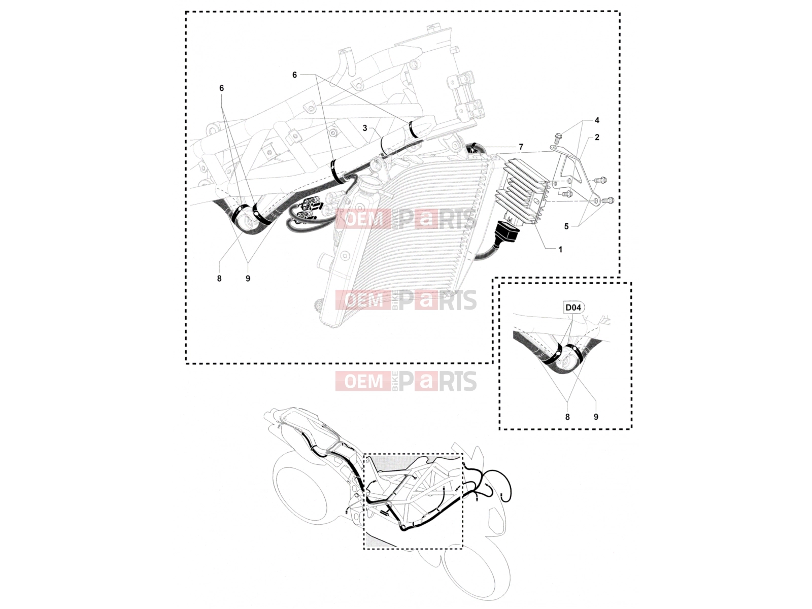 MV Agusta 2013-2015 F4 Rectifier - Regulator Assy