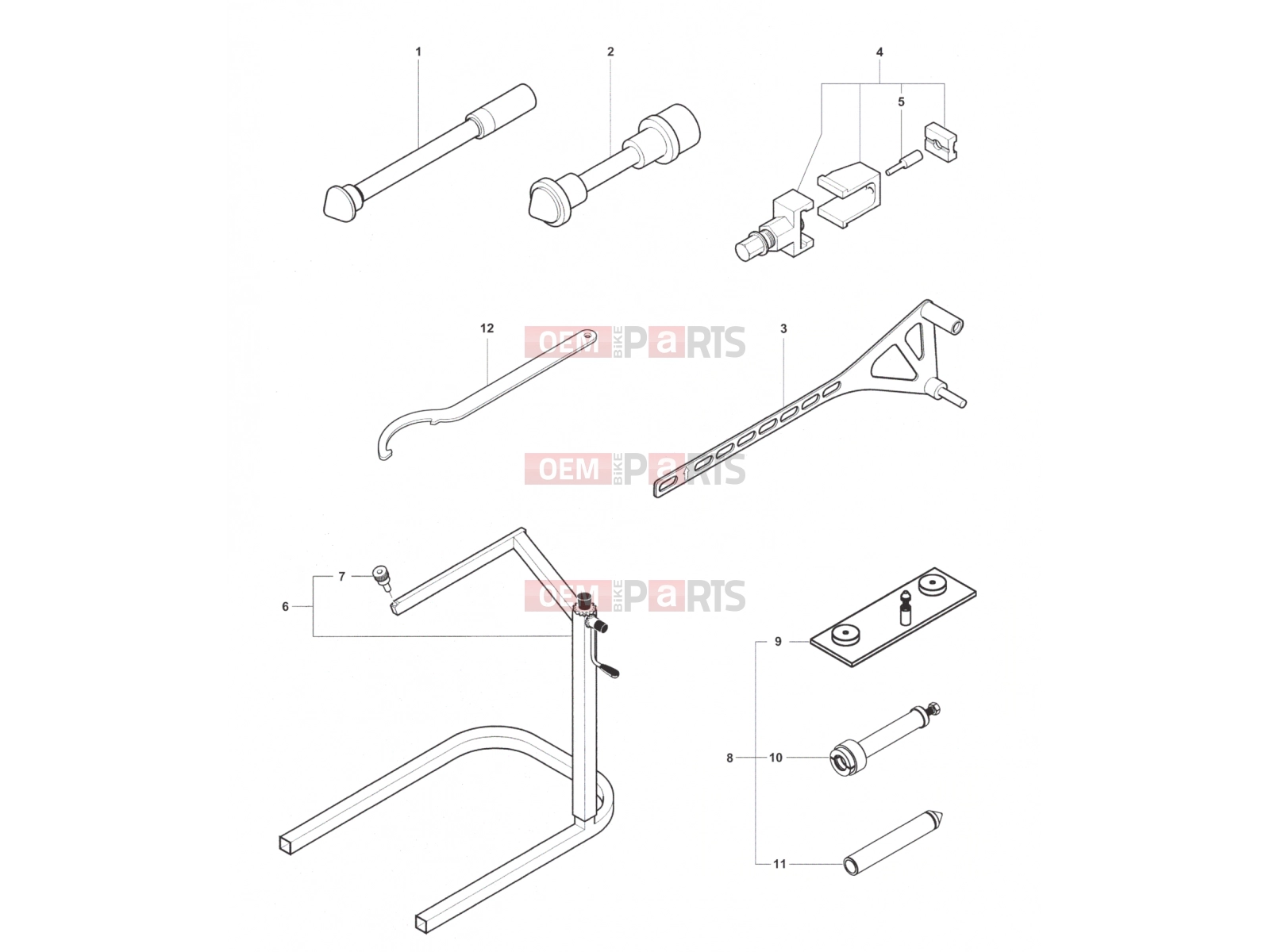 MV Agusta 2013-2015 F4 R Service Tools Frame 2