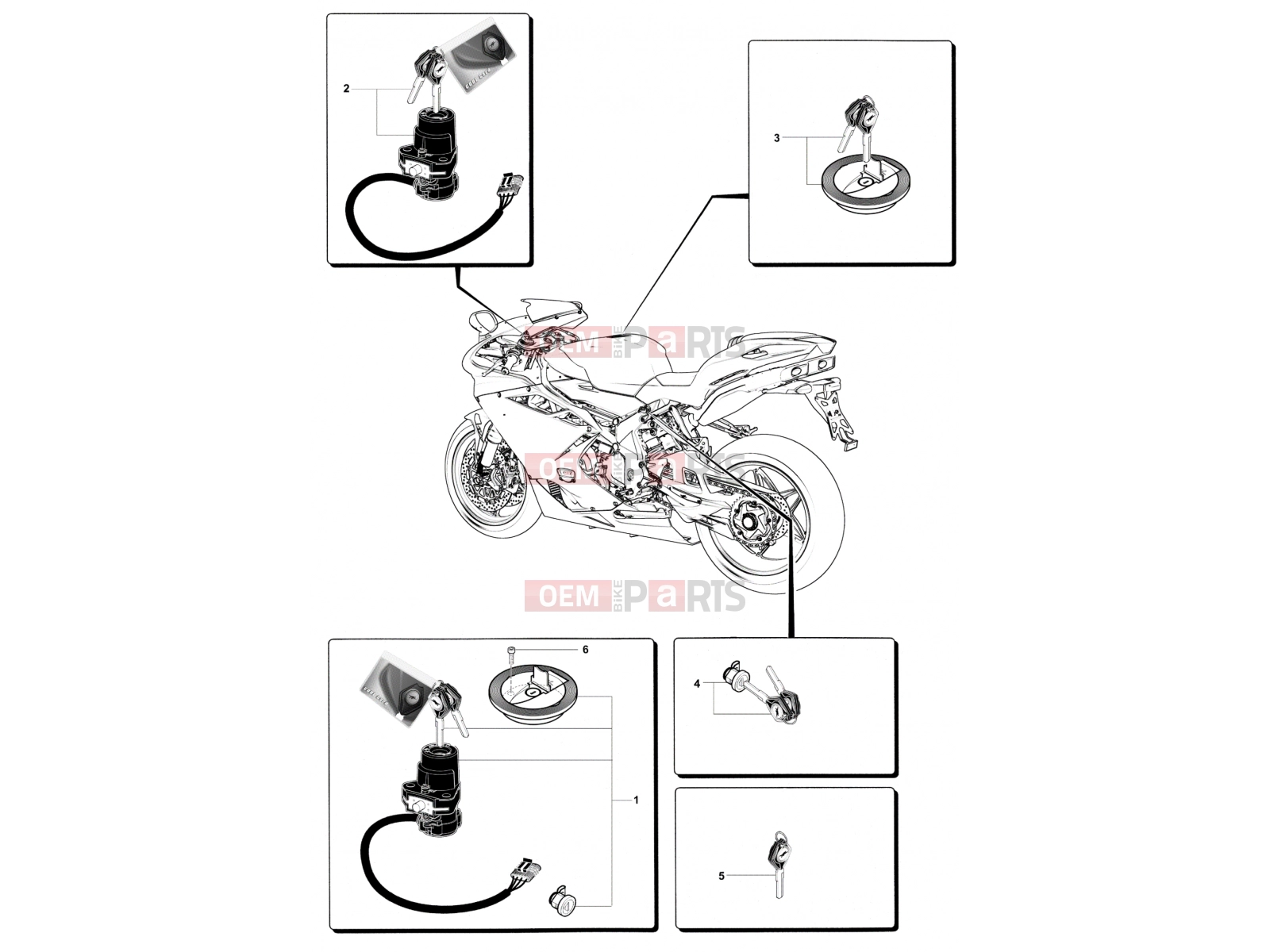 MV Agusta 2013-2015 F4 RR Locks