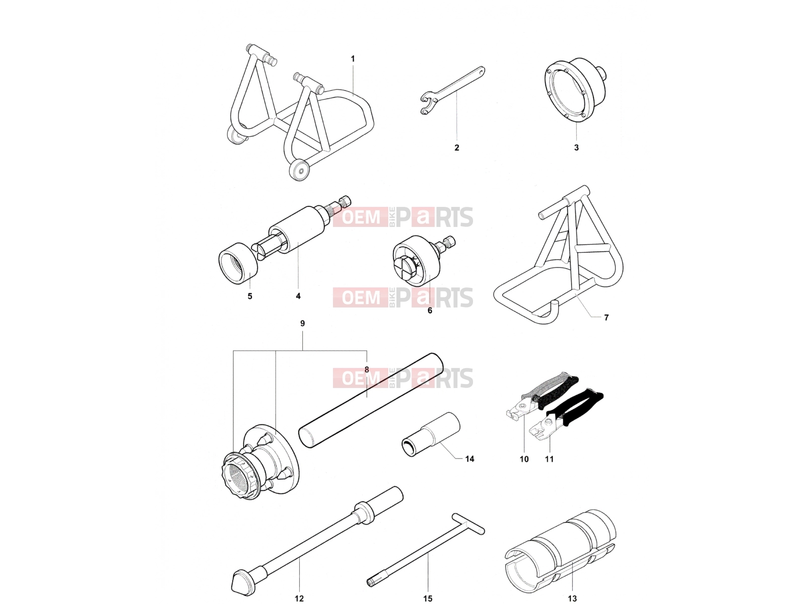 MV Agusta 2013-2015 F4 RR Service Tools Frame 1