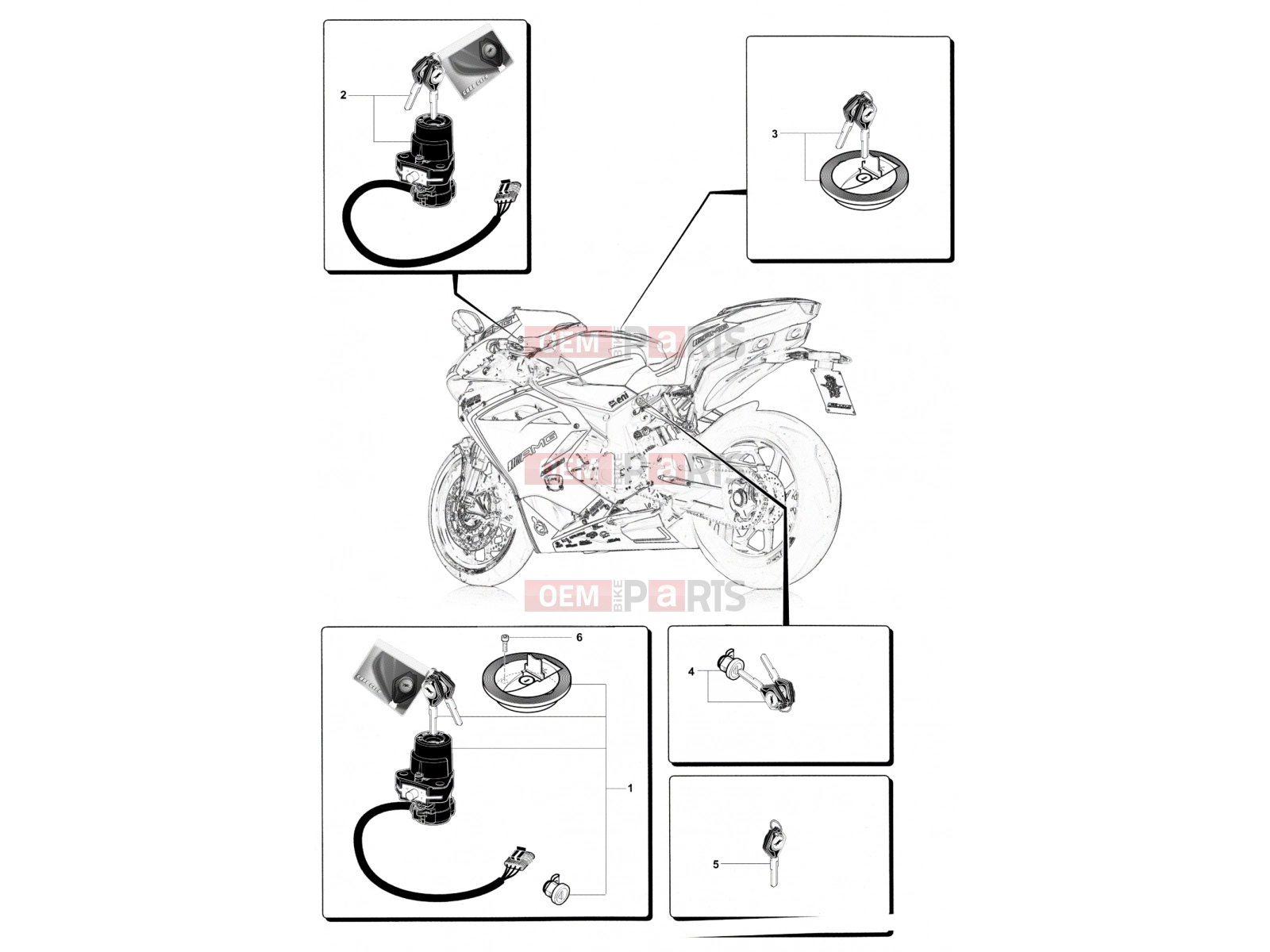MV Agusta 2016 F4 RC Locks