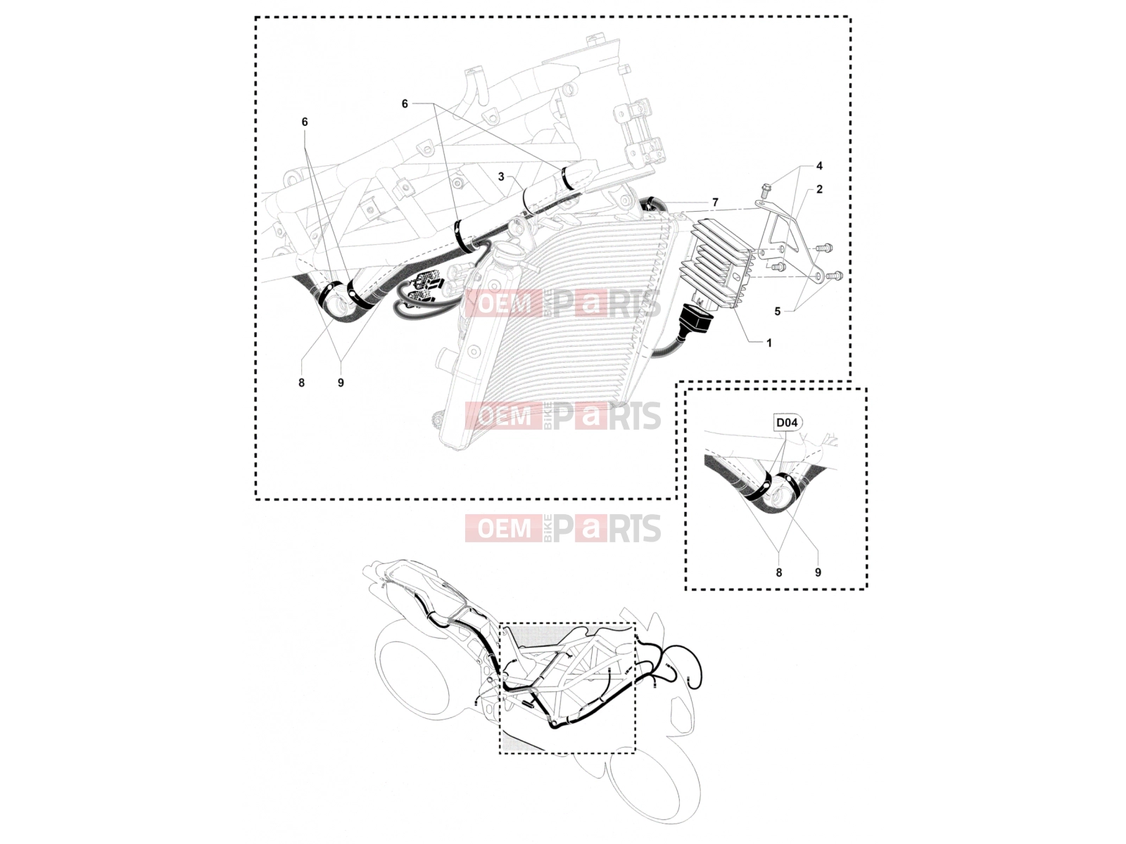 MV Agusta 2016 F4 RC Rectifier - Regulator Assy