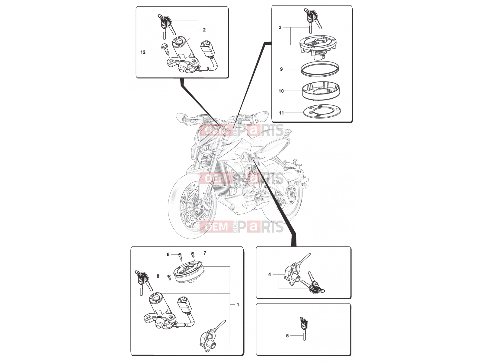 MV Agusta Rivale 800 Locks