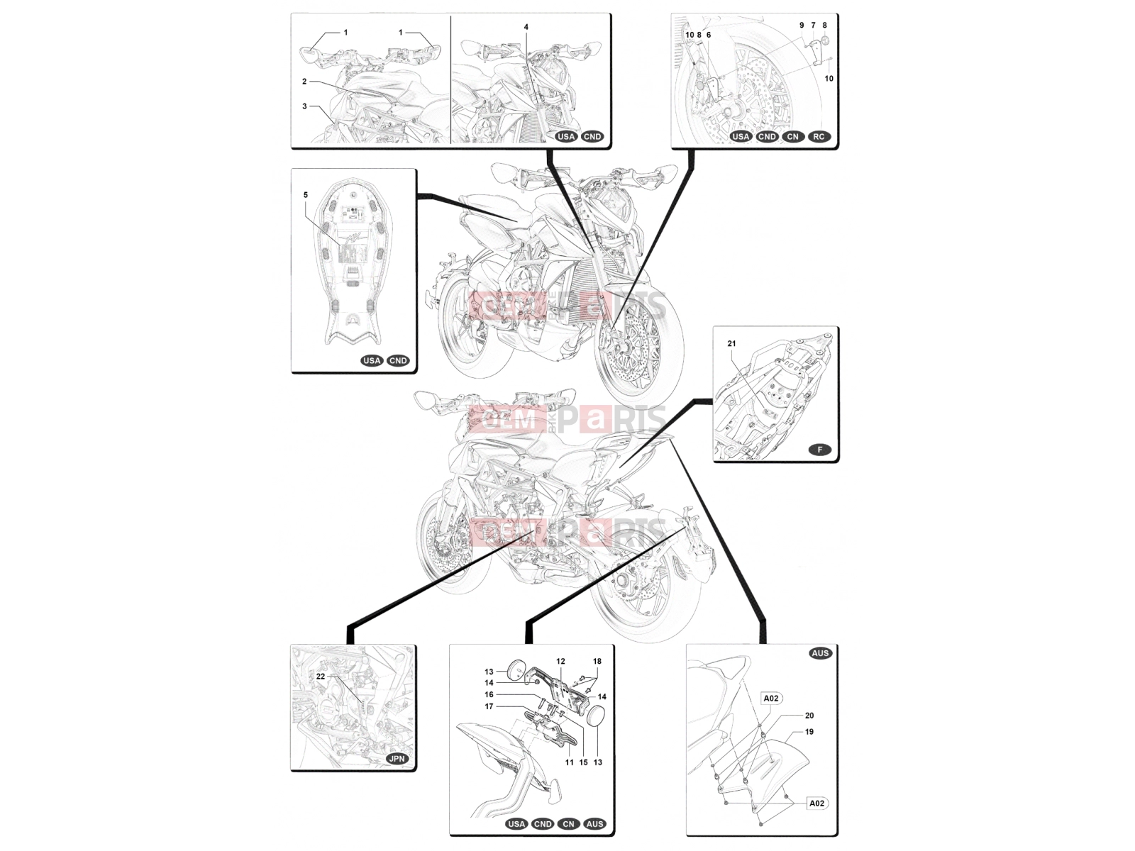 MV Agusta Rivale 800 Foreign Countries Versions