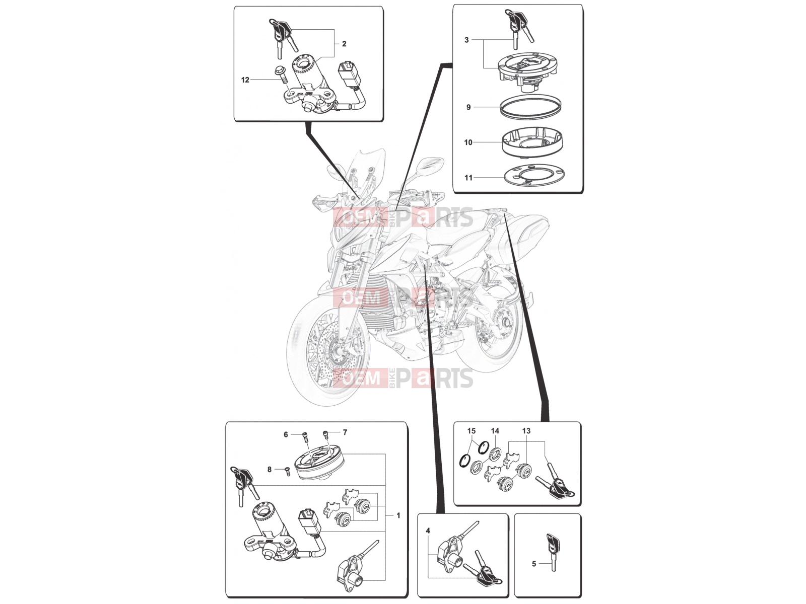 MV Agusta Stradale 800 Locks