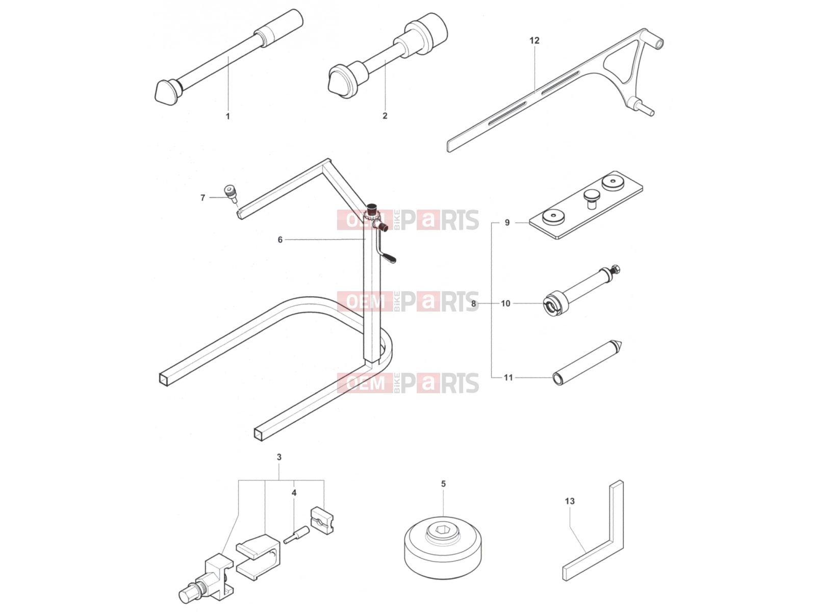 MV Agusta Stradale 800 Service Tools Frame 2