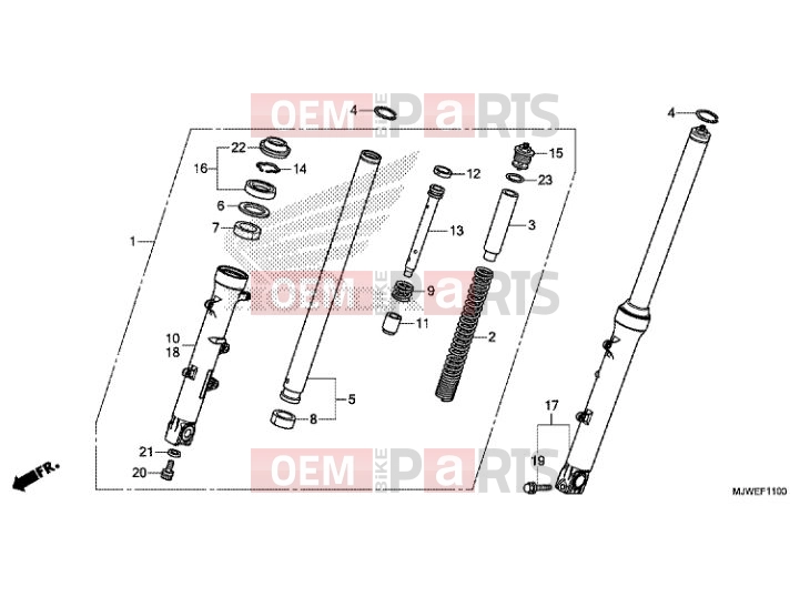 HONDA CBR500R ABS 2016 FRONT FORK