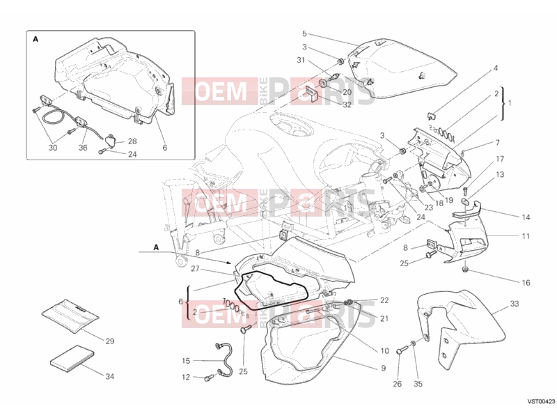 DUCATI 2006 Multistrada 1000 S FAIRING » PLASTICS