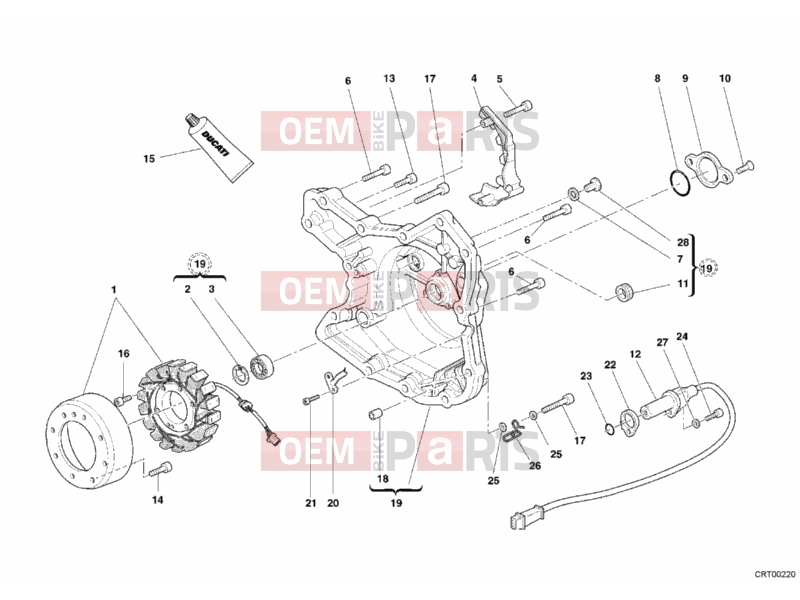 DUCATI 2006 Multistrada 1000 S GENERATOR COVER » IGNITION SYSTEM