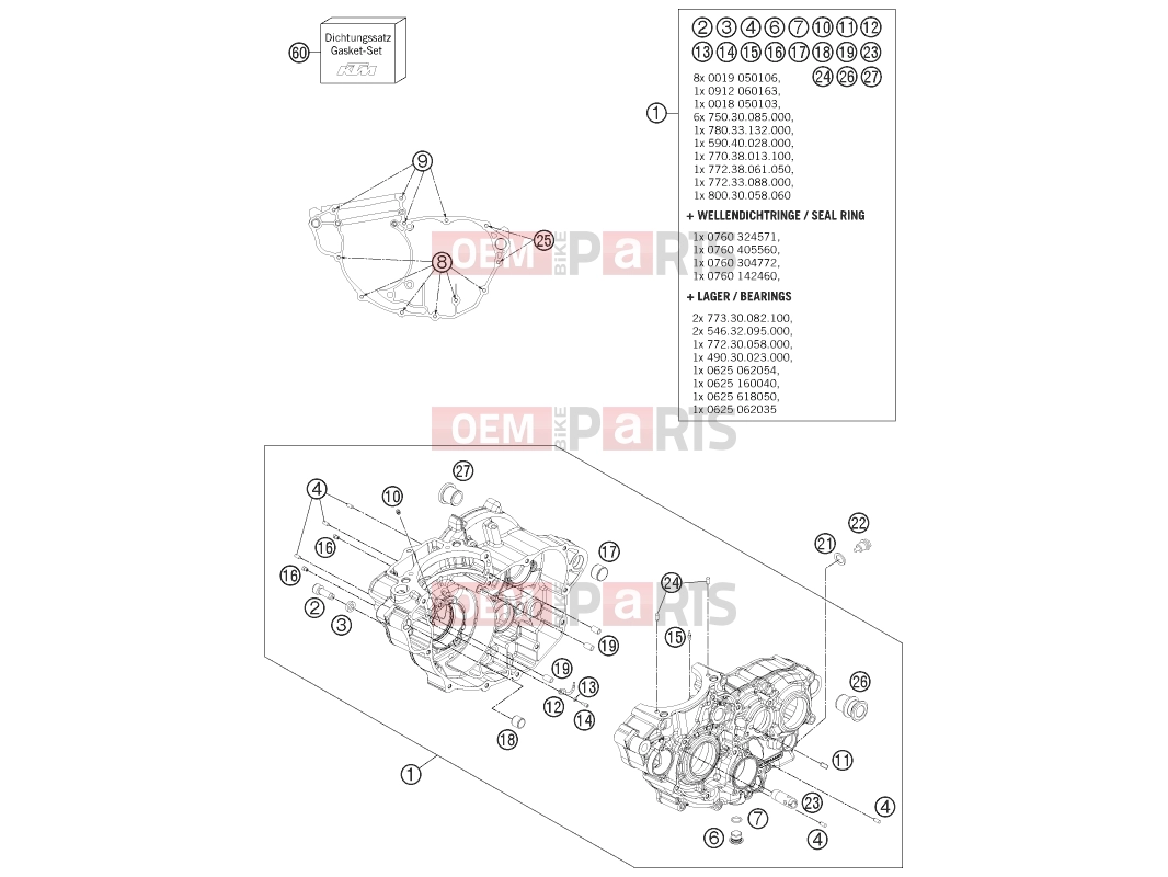 KTM Freeride 350 (8203L4) [EU] 2012 ENGINE CASE|Engine|30