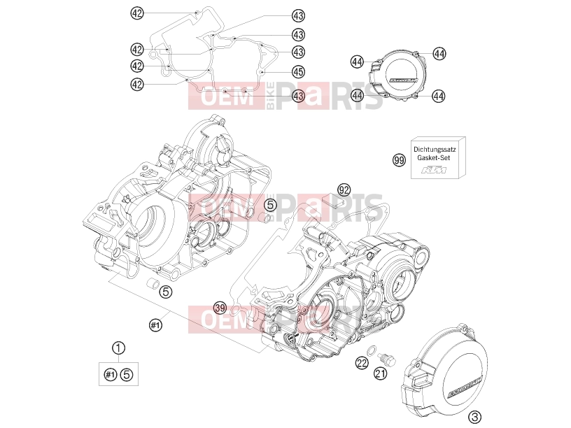 KTM 150 SX (6101L1) [EU] 2012 ENGINE CASE|Engine|30