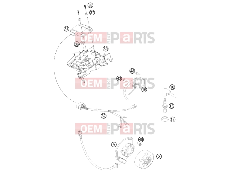 KTM 150 SX (6101L1) [EU] 2012 IGNITION SYSTEM|Engine|39