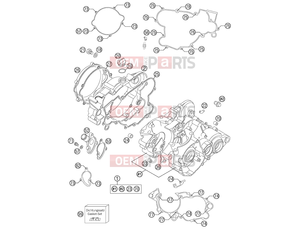 KTM 85 SX         17/14 (6001L8) [EU] 2012 ENGINE CASE|Engine|30