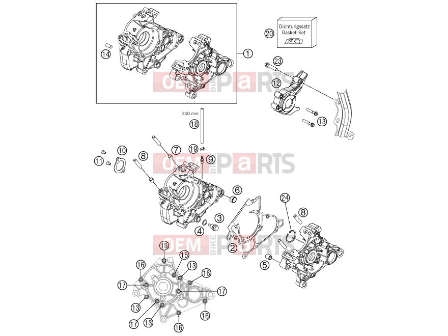 KTM 50 SX MINI (6001L5) [EU] 2012 ENGINE CASE|Engine|30