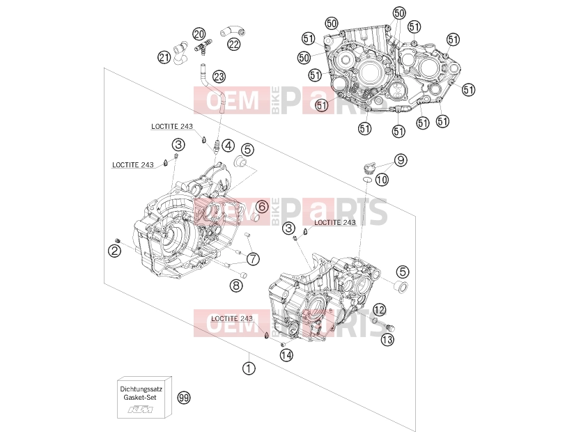 KTM 450 EXC (8460K6) [AU] 2011 ENGINE CASE|Engine|30