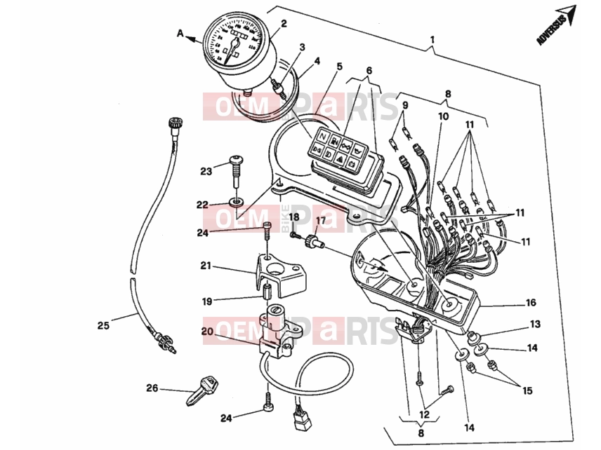 DUCATI 2006 Monster 400 METER » HANDLE BAR