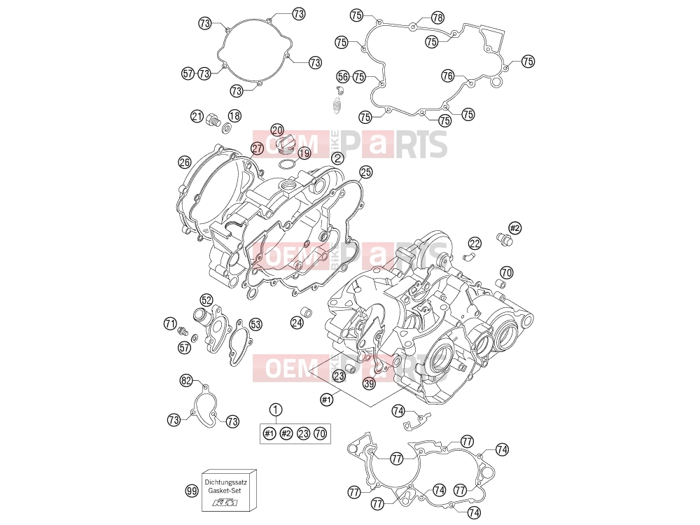 KTM 105 SX (6101K5) [US] 2011 ENGINE CASE|Engine|30