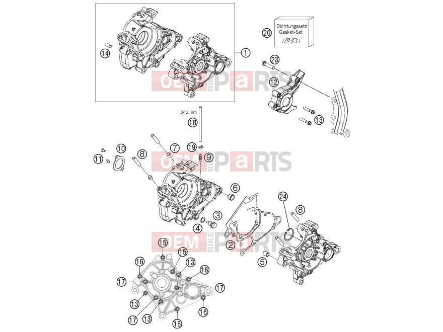 KTM 50 SX MINI (6001K5) [EU] 2011 ENGINE CASE|Engine|30