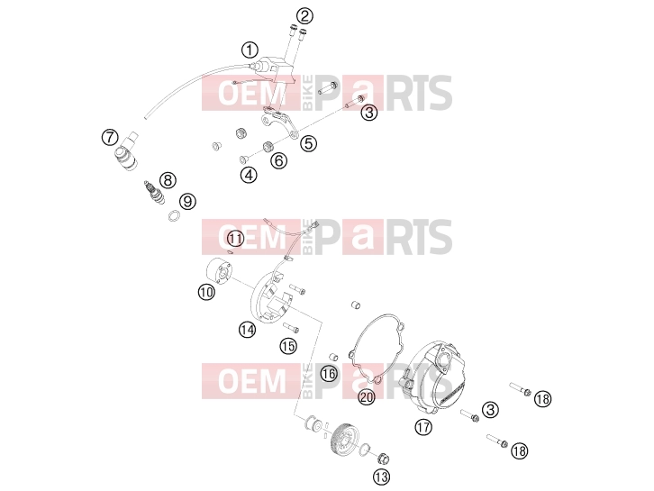 KTM 50 SX MINI (6001K5) [EU] 2011 IGNITION SYSTEM|Engine|39
