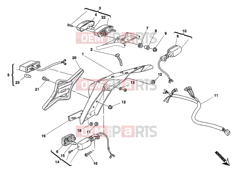 DUCATI 2006 Monster 400 TAILLIGHT » LIGHTING SYSTEM