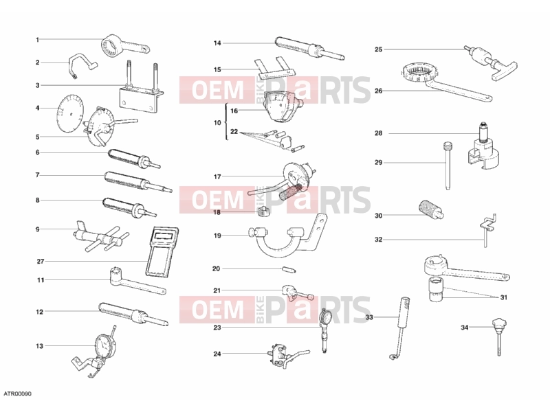 DUCATI 2006 Monster 620 Dark WORKSHOP SERVICE TOOLS, ENGINE » UNCLASSIFIED
