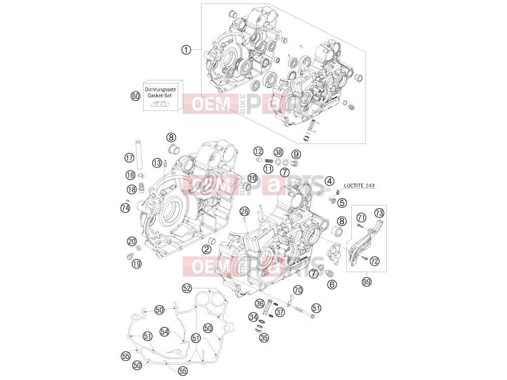 KTM 450 XC ATV (8401IQ) [EU] 2009 ENGINE CASE|Engine|30
