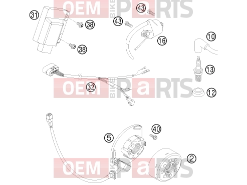 KTM 150 SX (6175I0) [US] 2009 IGNITION SYSTEM|Engine|39