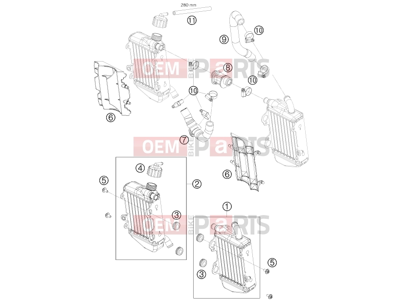 KTM 65 SX (6001I6) [EU] 2009 COOLING SYSTEM|Engine|35
