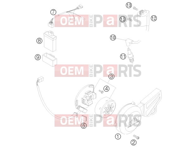 KTM 65 SX (6001H6) [EU] 2008 IGNITION SYSTEM|Engine|39