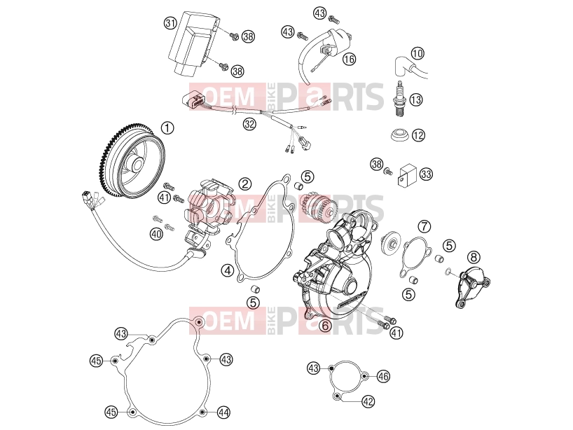 KTM 300 EXC-E (7403G1) [EU] 2007 IGNITION SYSTEM|Engine|39