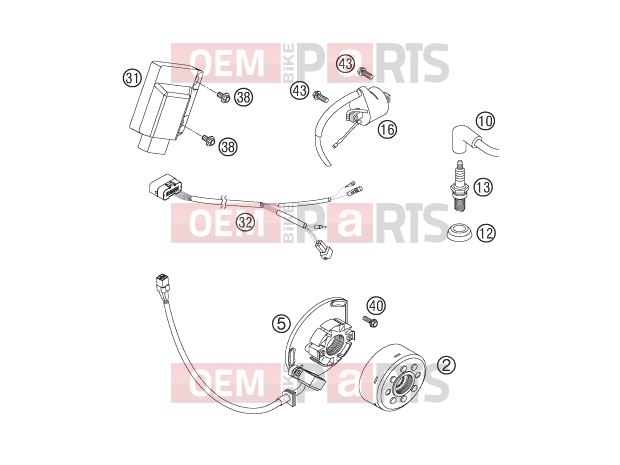 KTM 125 SX (6101G0) [EU] 2007 IGNITION SYSTEM|Engine|39