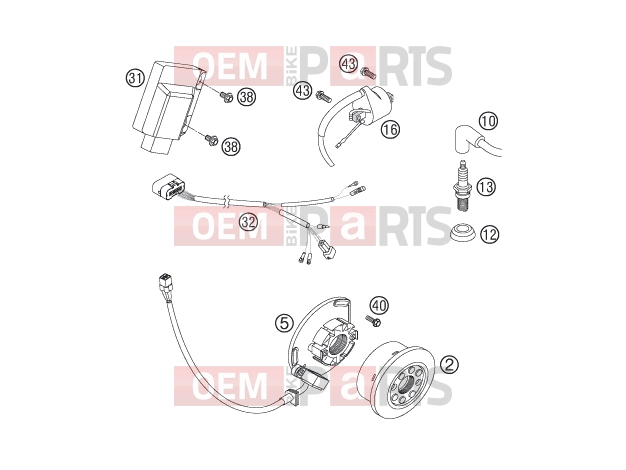 KTM 250 SX (6301G0) [EU] 2007 IGNITION SYSTEM|Engine|39