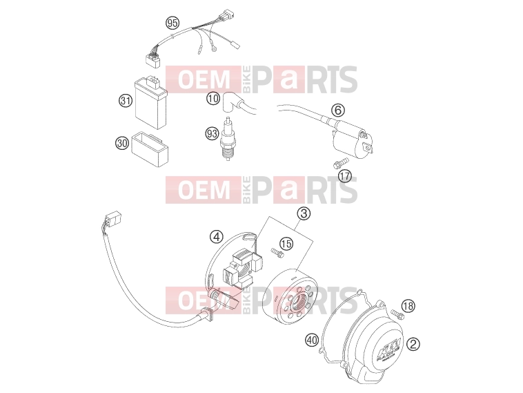 KTM 105 SX (6101G5) [US] 2007 IGNITION SYSTEM|Engine|39
