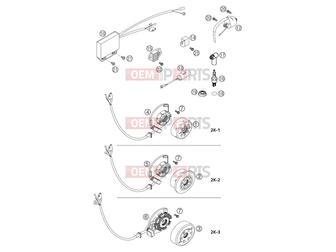 KTM 125 SX (6101D0) [EU] 2004 IGNITION SYSTEM|Engine|39