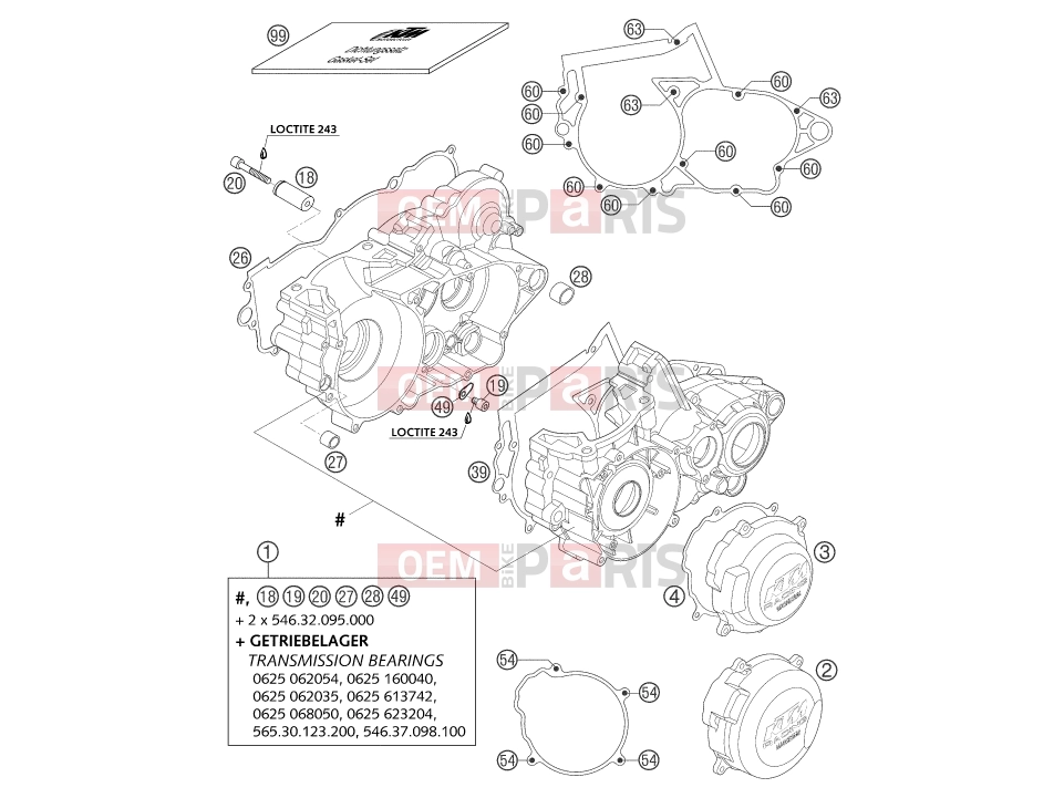 KTM 250 SX (6301D0) [EU] 2004 ENGINE CASE|Engine|30