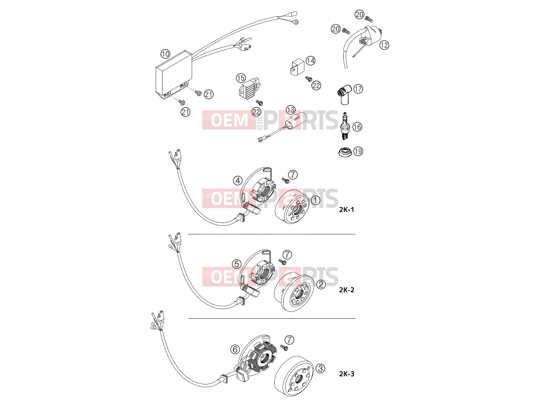 KTM 250 SX (6301D0) [EU] 2004 IGNITION SYSTEM|Engine|39