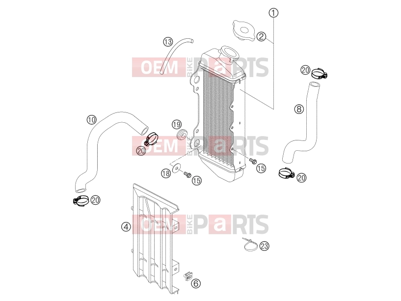 KTM 65 SX (6001D6) [EU] 2004 COOLING SYSTEM|Engine|35