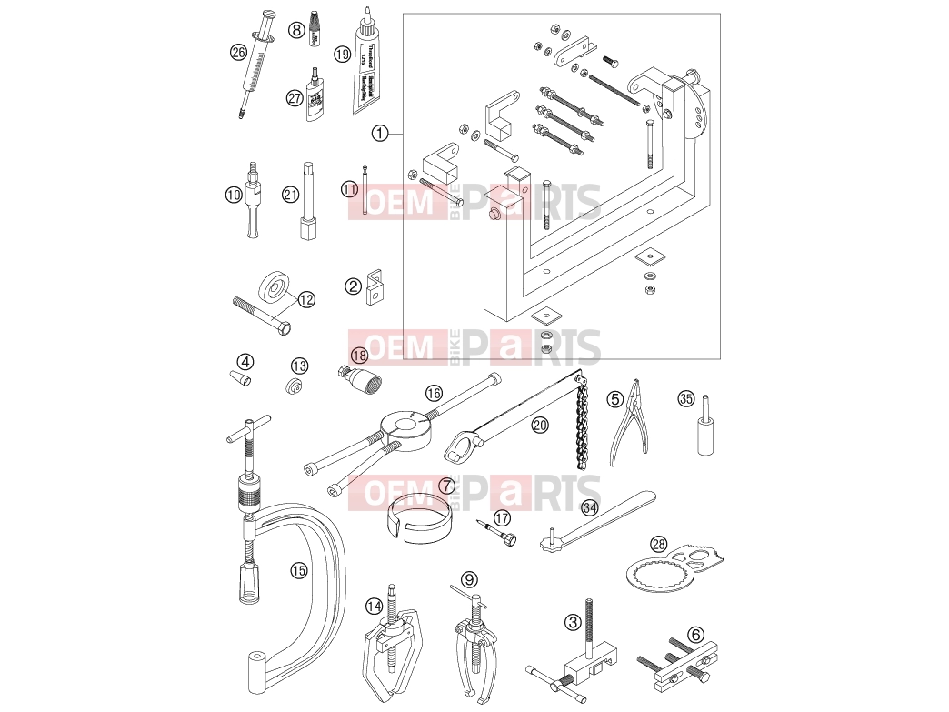 KTM 525 SX (8501F5) [EU] 2006 Special tools (engine)|Engine|29