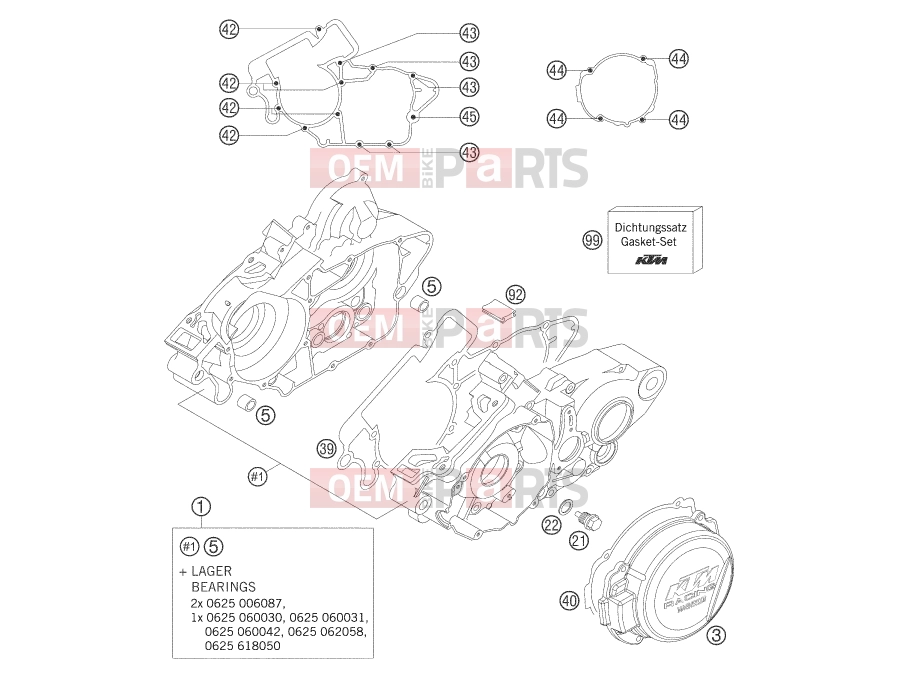 KTM 125 SX (6101F0) [EU] 2006 ENGINE CASE|Engine|30