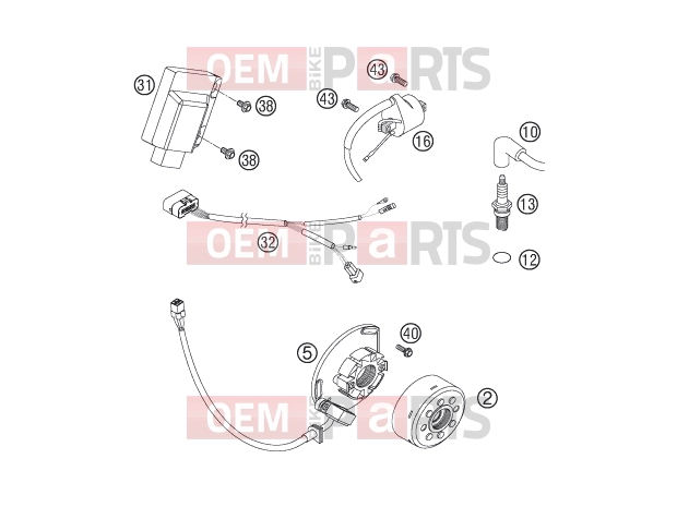 KTM 125 SX (6101F0) [EU] 2006 IGNITION SYSTEM|Engine|39
