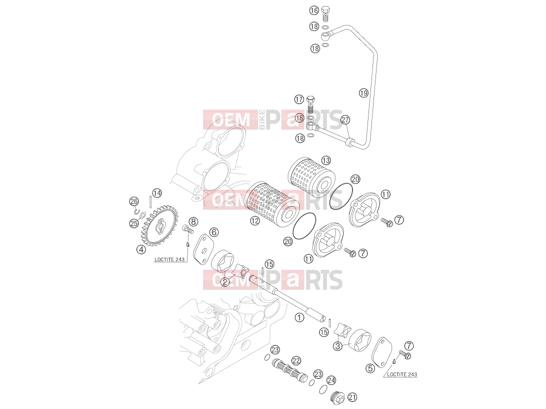 KTM 450 SX (8401F5) [EU] 2006 LUBRICATING SYSTEM|Engine|38