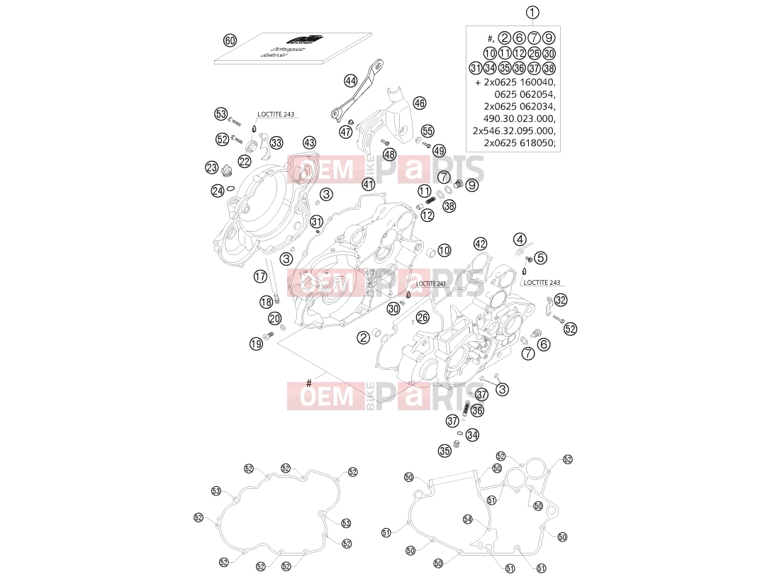KTM 525 SX RACING (850135) [EU] 2003 ENGINE CASE|Engine|30
