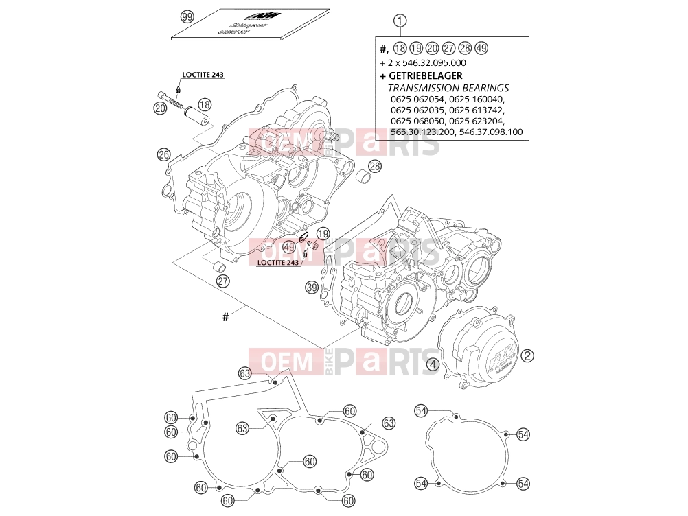 KTM 250 SX (630130) [EU] 2003 ENGINE CASE|Engine|30