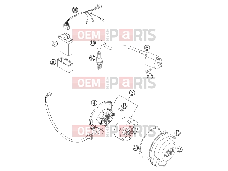 KTM 85 SX (600138) [EU] 2003 IGNITION SYSTEM|Engine|39