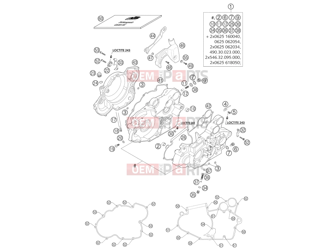 KTM 400 SX RACING (830125) [EU] 2002 ENGINE CASE|Engine|30