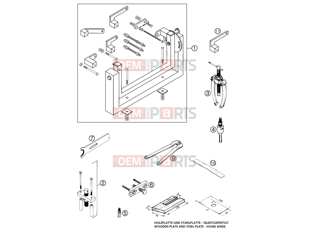KTM 65 SX (600126) [EU] 2002 Engine » Special tools (engine)
