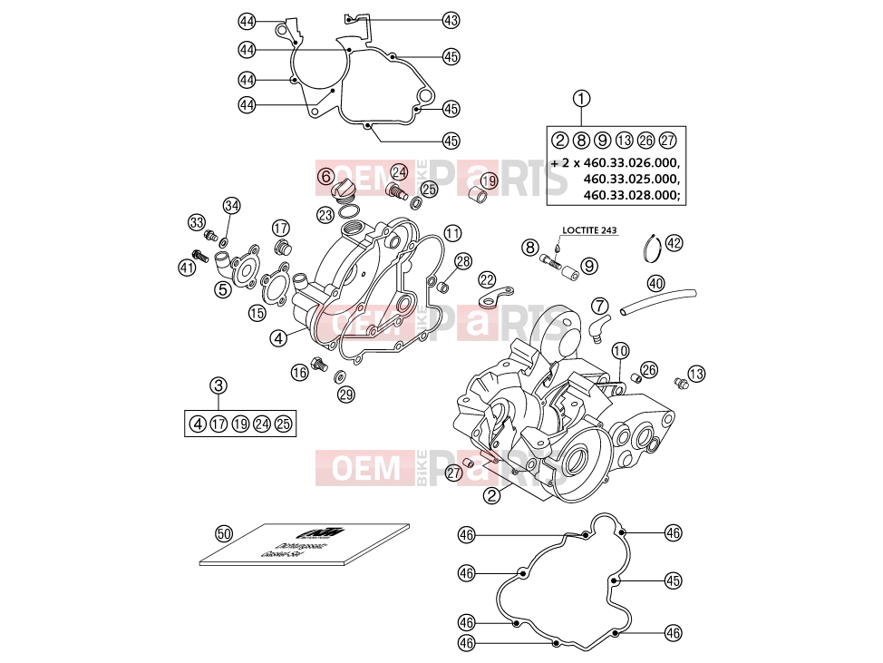 KTM 65 SX (600126) [EU] 2002 Engine » ENGINE CASE
