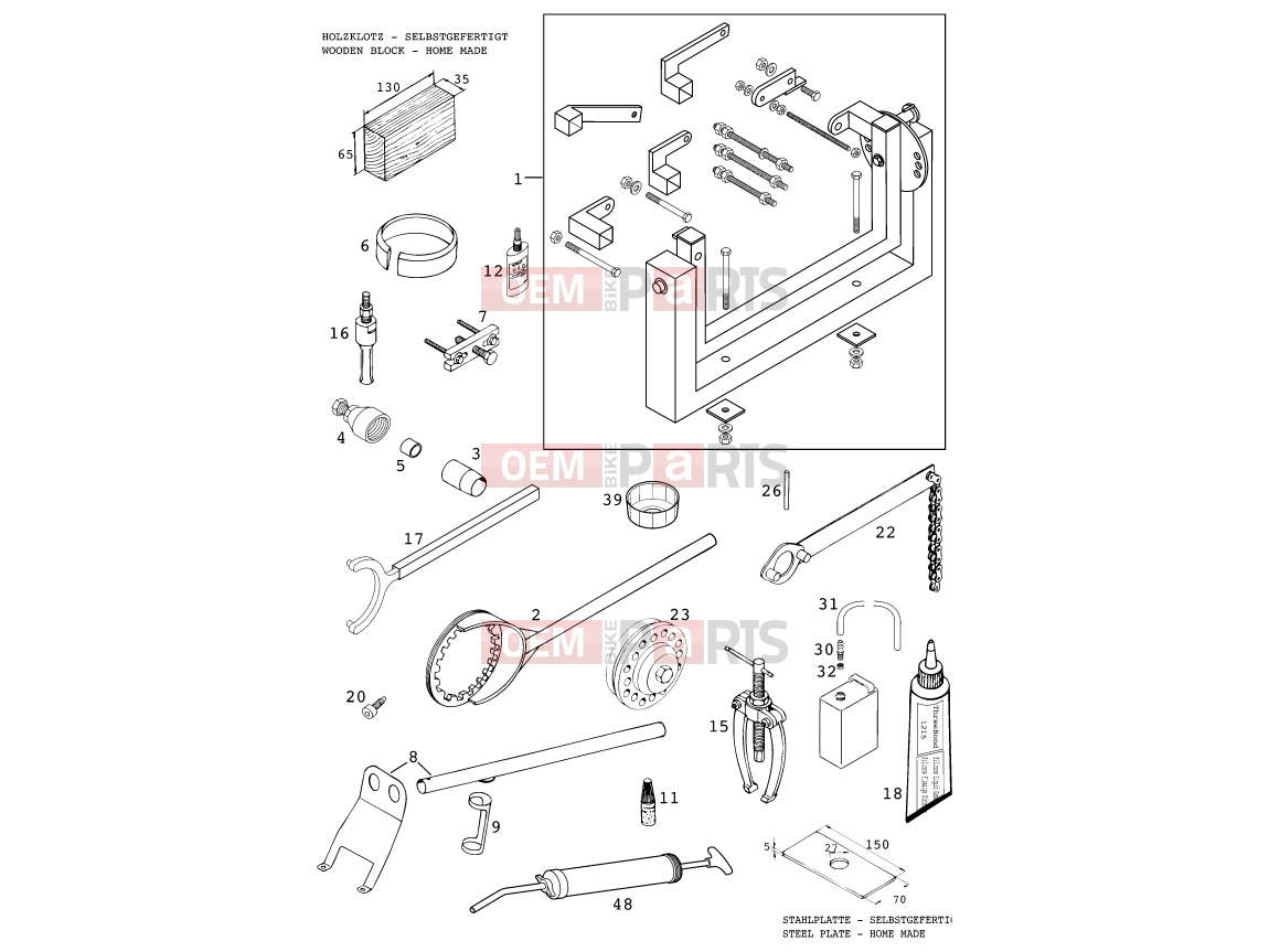 KTM 640 LC4-E (972606) [EU] 2000 Special tools (engine)|Engine|29